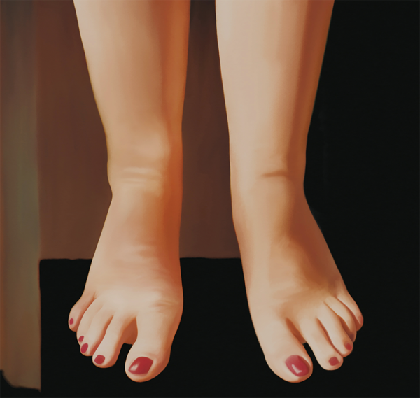 Cannibalisme amoureux - détail de jambe et pieds