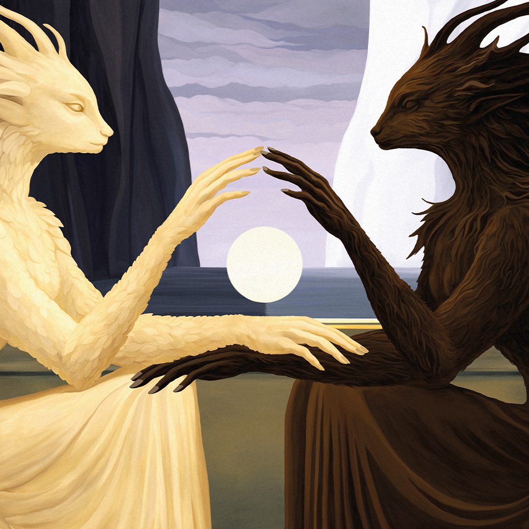 Wagon n°02 - détail des figures et passage intérieur par la sphère